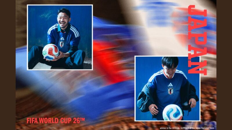 日本代表新ユニフォーム-アディダス公式より