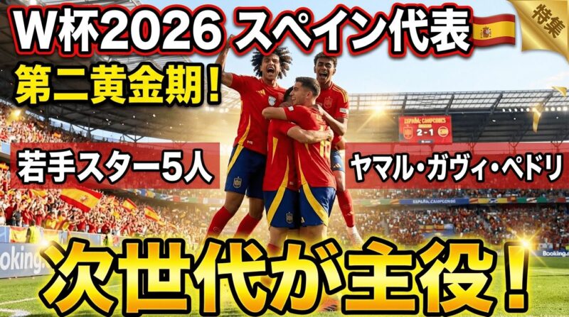 W杯2026-スペインの若手スター選手5人