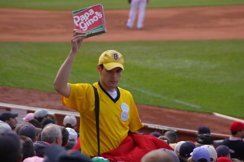 スタンドの売り子の画像