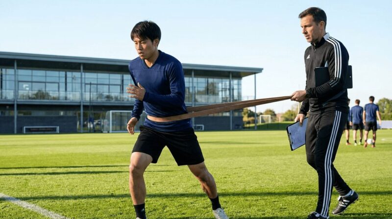 復帰を目指してトレーニングする選手の画像