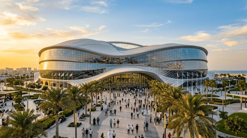 ドバイのゴージャスなスタジアムをイメージした画像