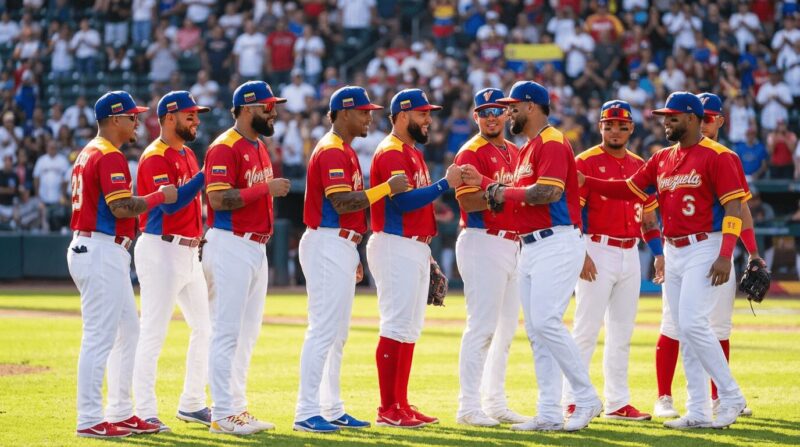 ベネスエラ代表選手が集まっている画像