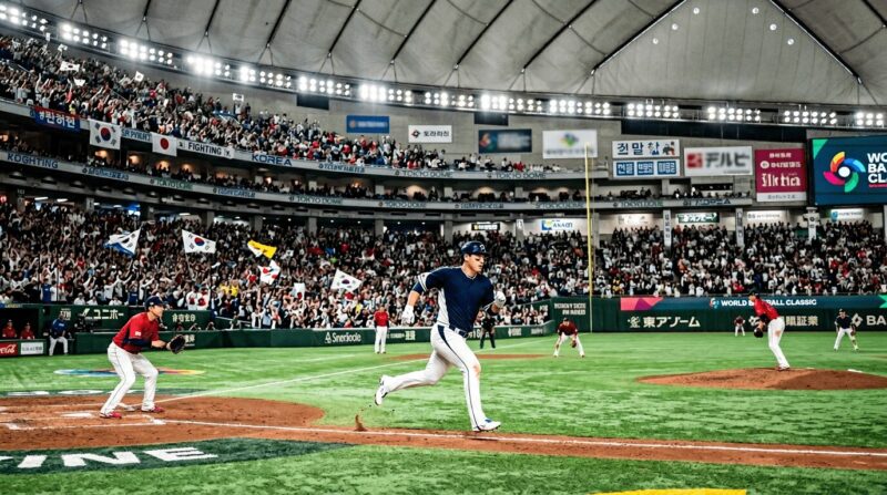 韓国代表の試合の様子の画像