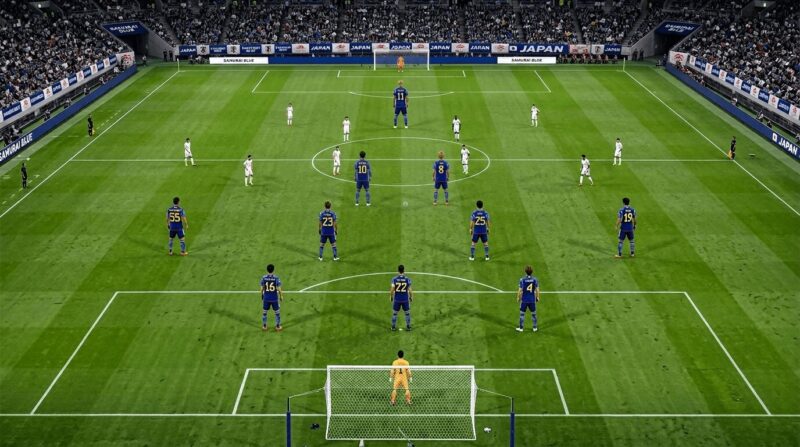 日本代表のフォーメーション一例の画像