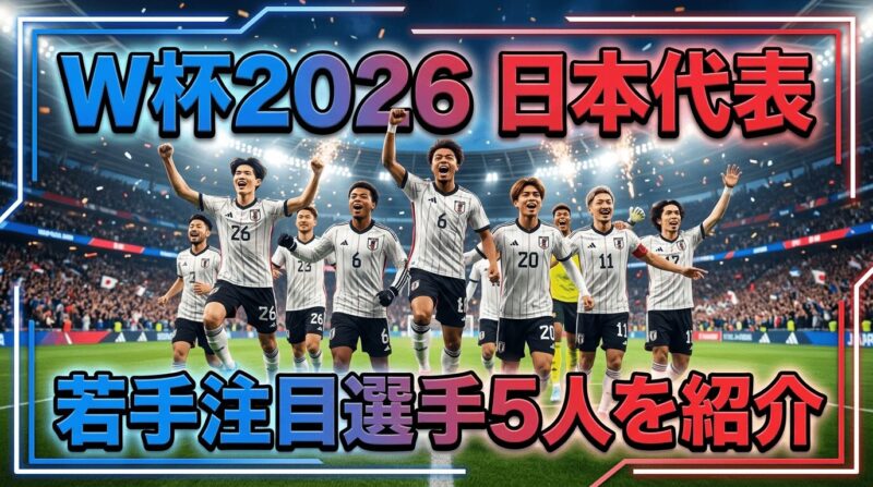 W杯2026日本代表で期待の若手5人を紹介