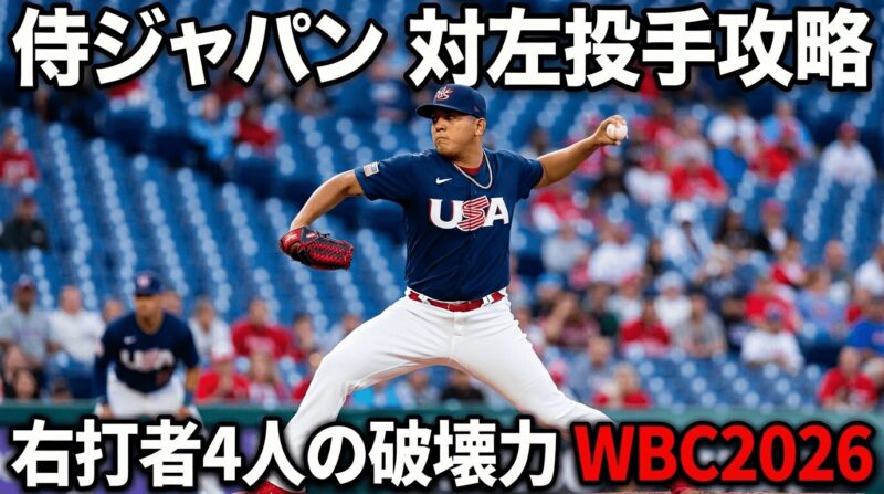 WBC2026侍ジャパンの左投手対策、鍵は右打者