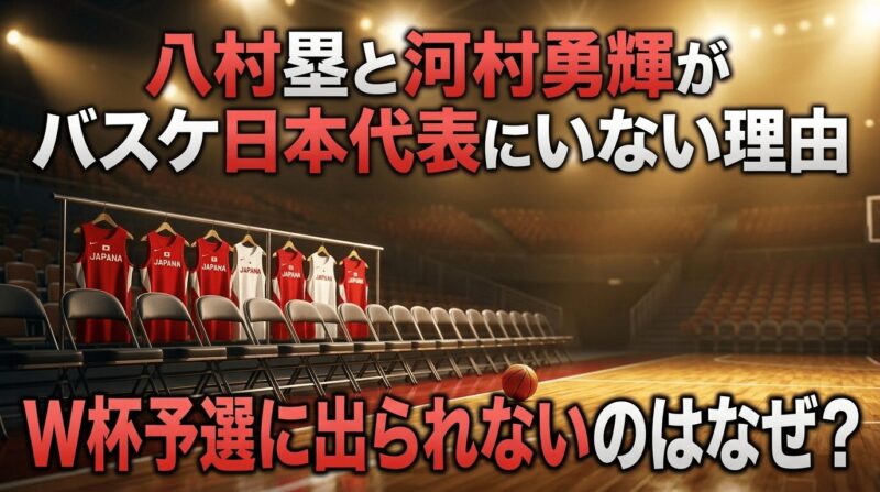 バスケ日本代表に八村塁と河村勇輝がいない理由