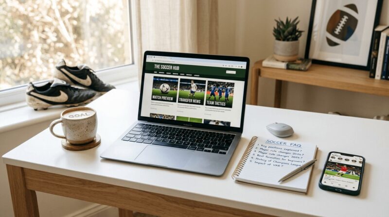 白い机の上にパソコンとメモ用紙、スマホとコーヒーが置いてある画像