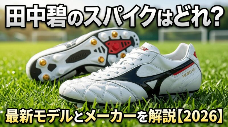 田中碧選手のスパイクはどれ？ミズノ・モレリア２を紹介