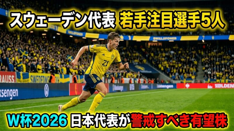 Sweden代表の若手有望株5人を解説