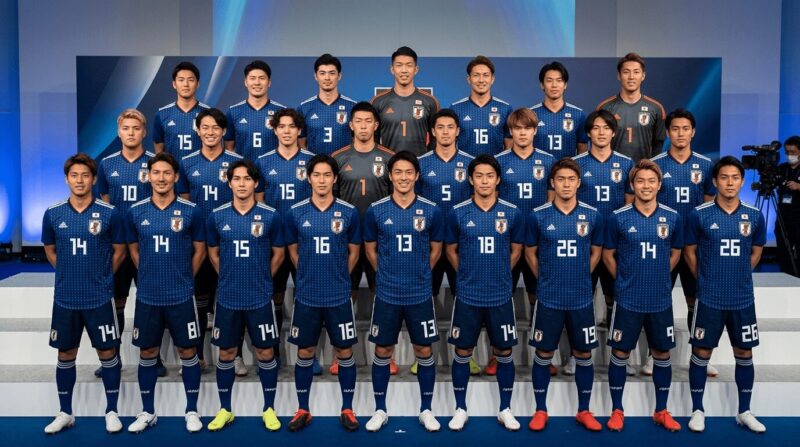 日本代表メンバーが勢揃いしているイメージ画像