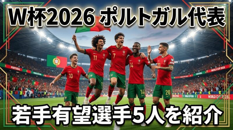 W杯2026で初優勝を狙うポルトガル代表の若手有望選手5人を紹介