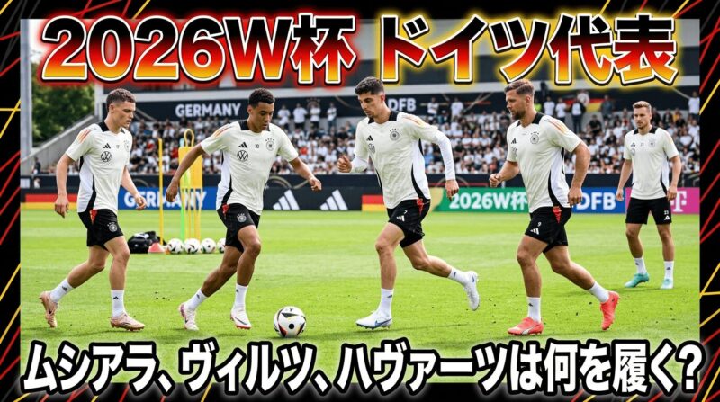 W杯2026ドイツ代表メンバーのスパイクを紹介